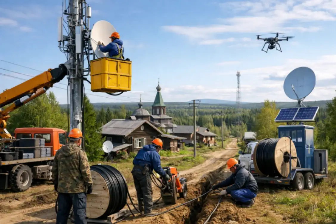 Цифровизация Коми подключение деревень к интернету